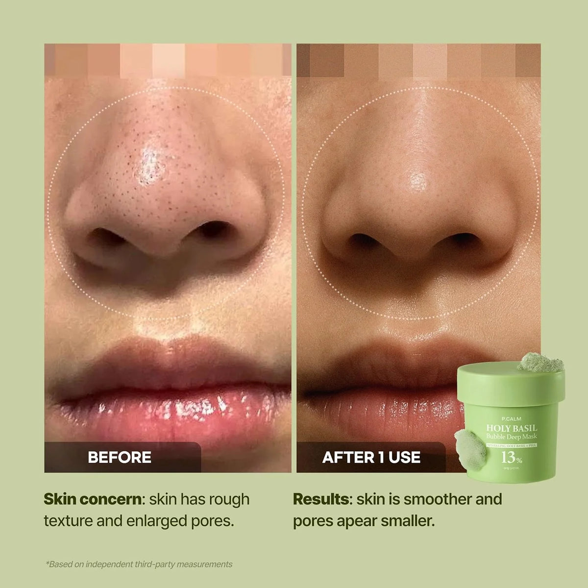 P.CALM | Holy Basil Bubble Deep Mask - 90 gr