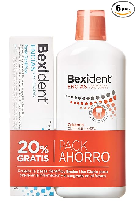 ISDIN | Pack Bexident Encias Tratamiento Colutorio - 500ml + Pasta 75ml