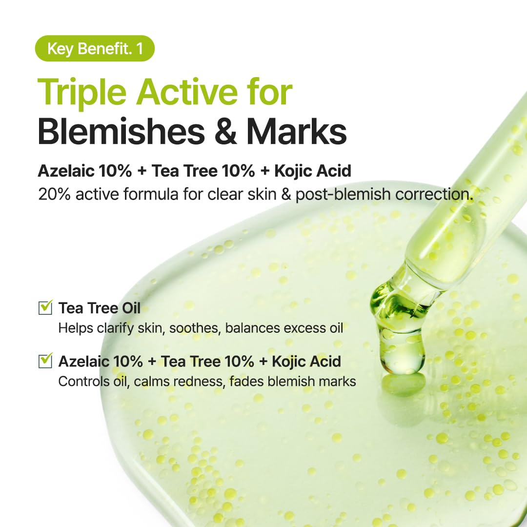 PURITO | Azelaic Acid 10 Kojic Tea Tree Serum - 30ml