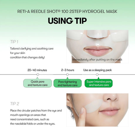 VT COSMETICS | Reti-A Reedle Shot® 100 2step Hydrogel Mask