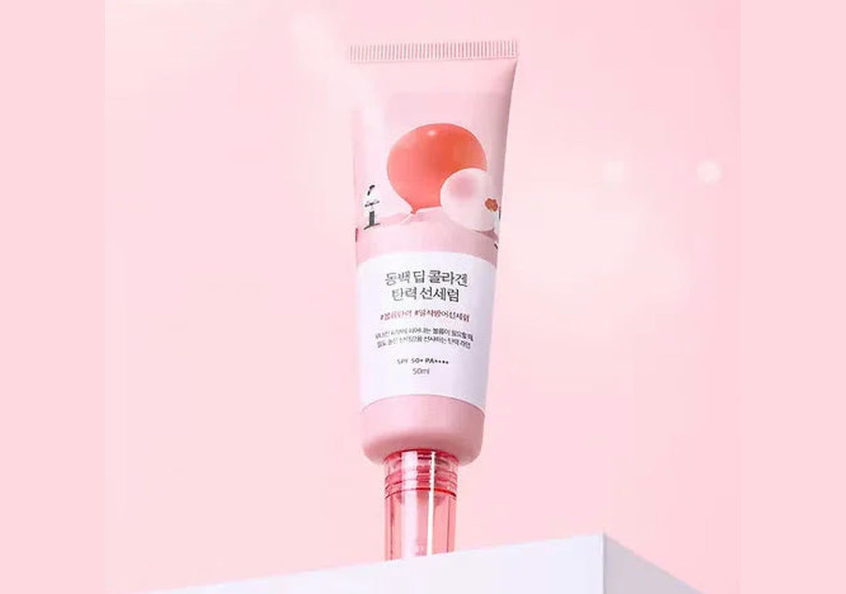 ROUND LAB | Camellia Deep Collagen Firming Sun Serum SPF50+ - 50 ml