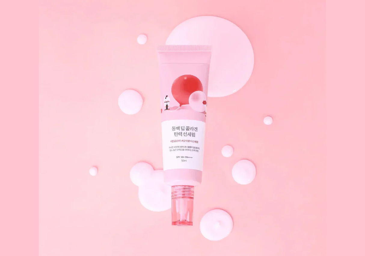 ROUND LAB | Camellia Deep Collagen Firming Sun Serum SPF50+ - 50 ml