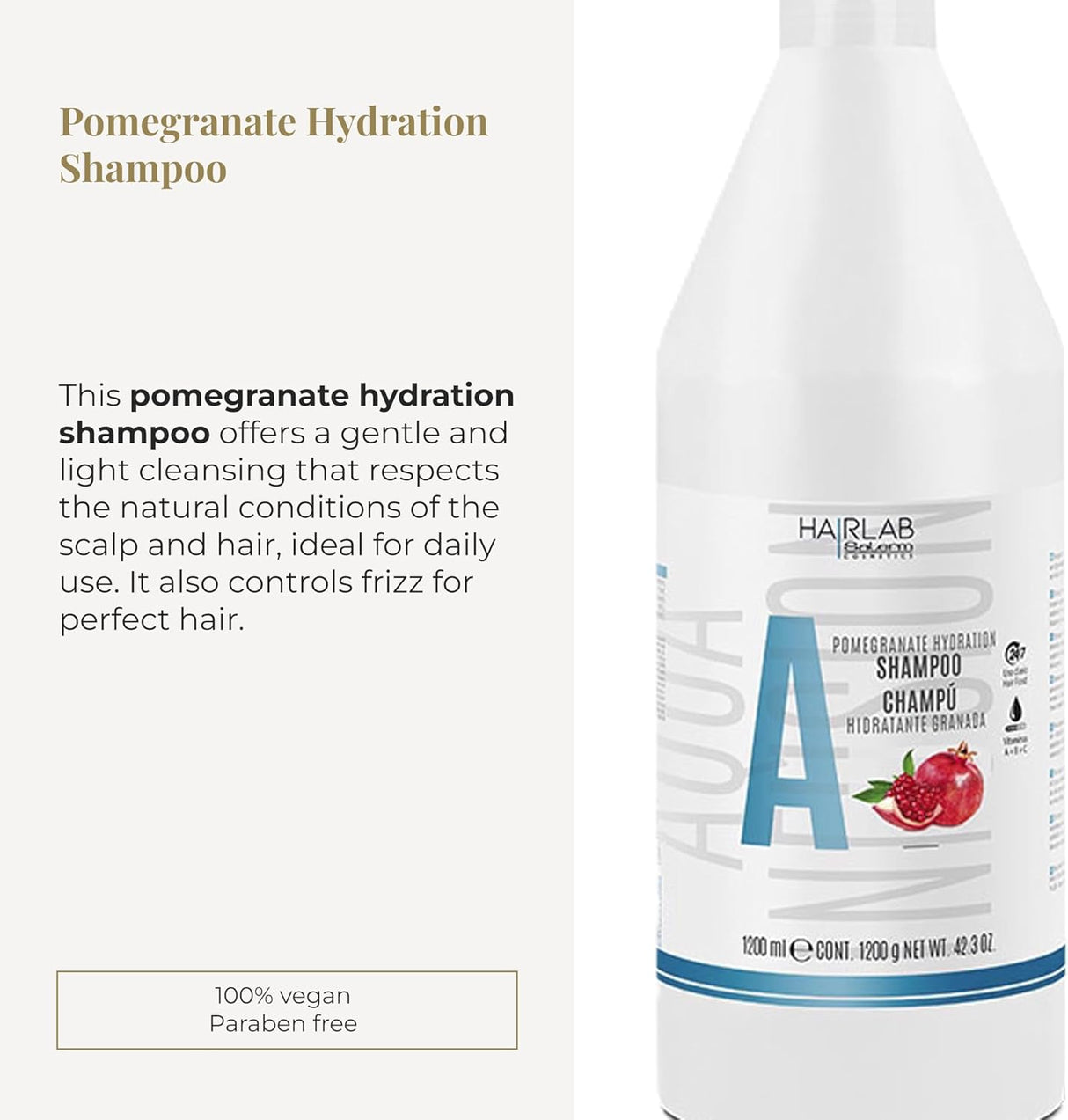SALERM | Hair Lab Champú Hidratante Granada - 1200ml