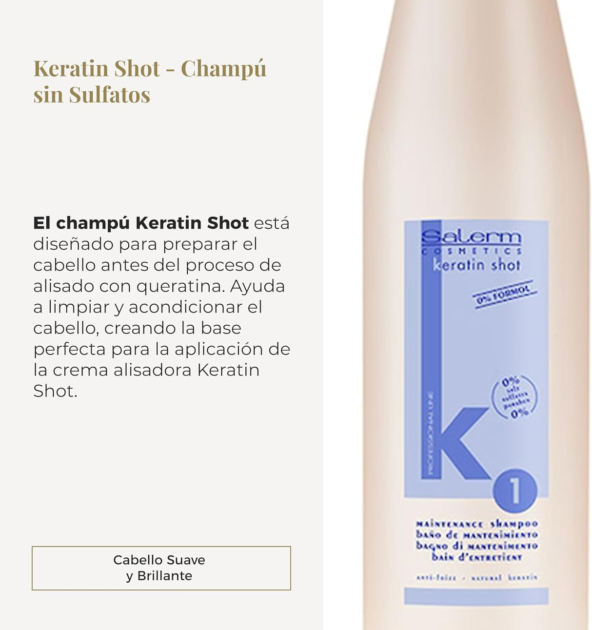 SALERM | Keratin Shot Champú - 500ml