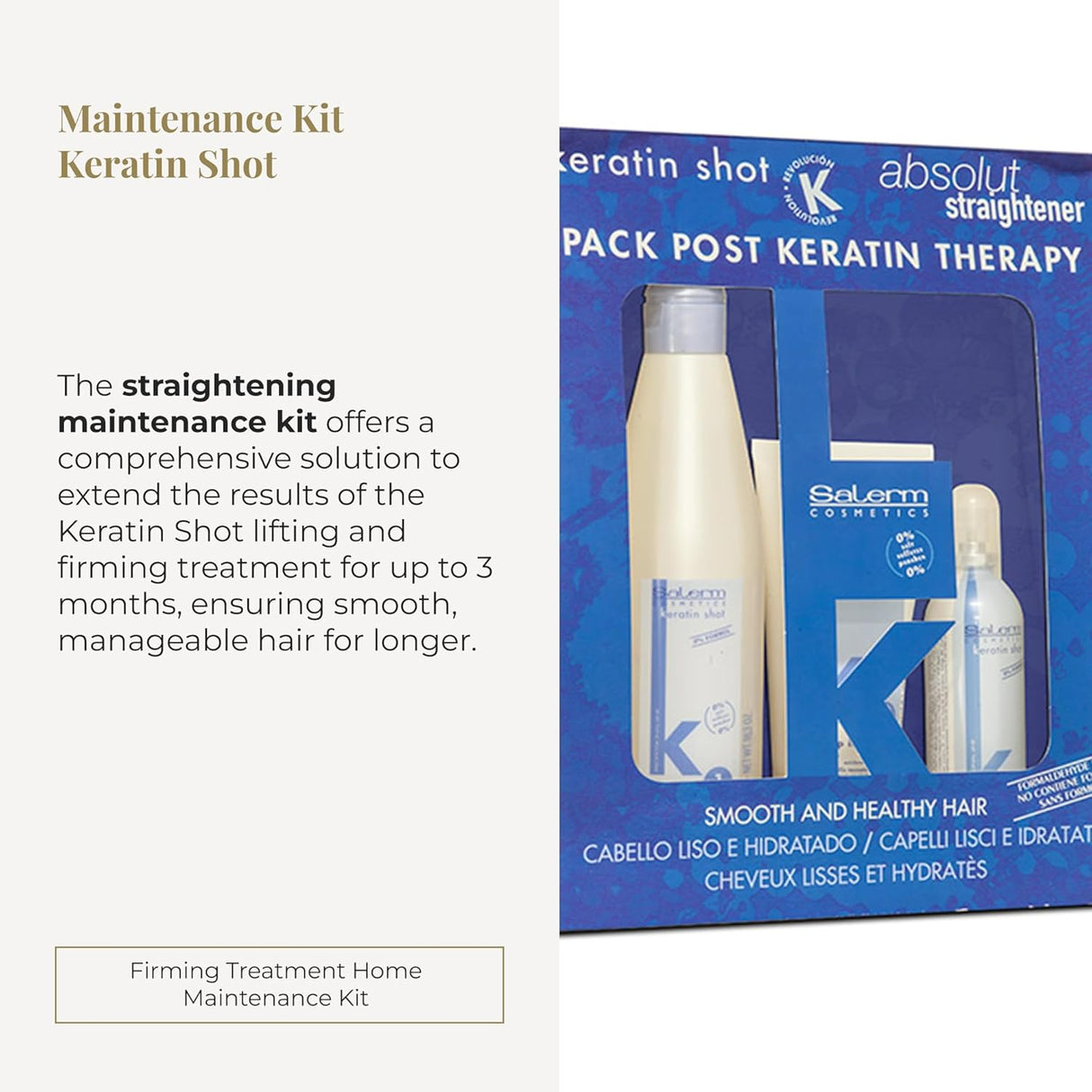 SALERM | Keratin Shot Kit de Mantenimiento