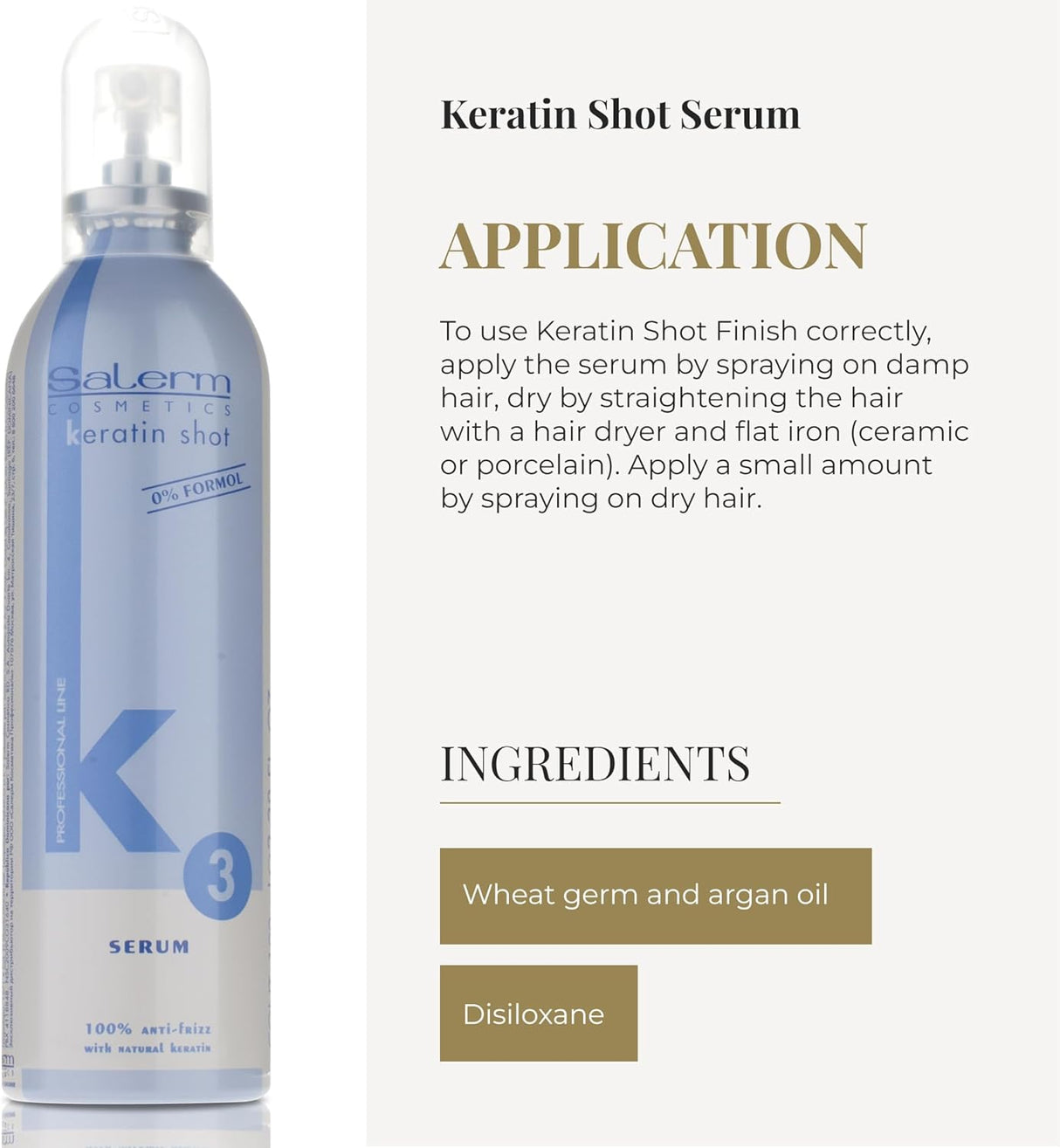 SALERM | Keratin Shot Sérum - 100ml