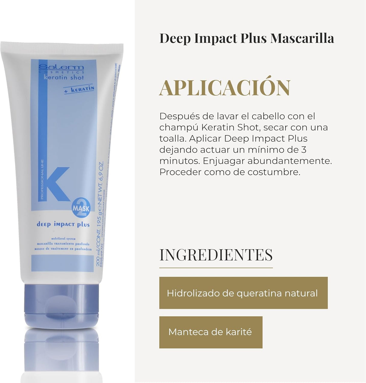SALERM | Keratin Deep Impact Plus Mascarilla - 200ml
