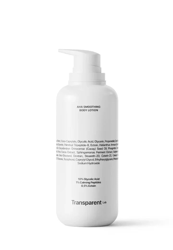 AHA Smoothing Body Lotion AHA • Transparent Lab • International ...