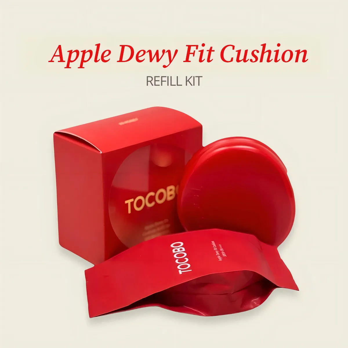 TOCOBO | Apple Dewy Fit Cushion + Refill Set SPF50+ PA++++