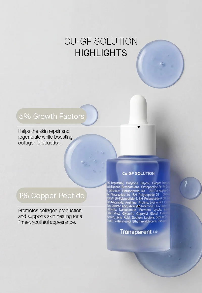 TRANSPARENT LAB | Cu-GF Solution - 30ml