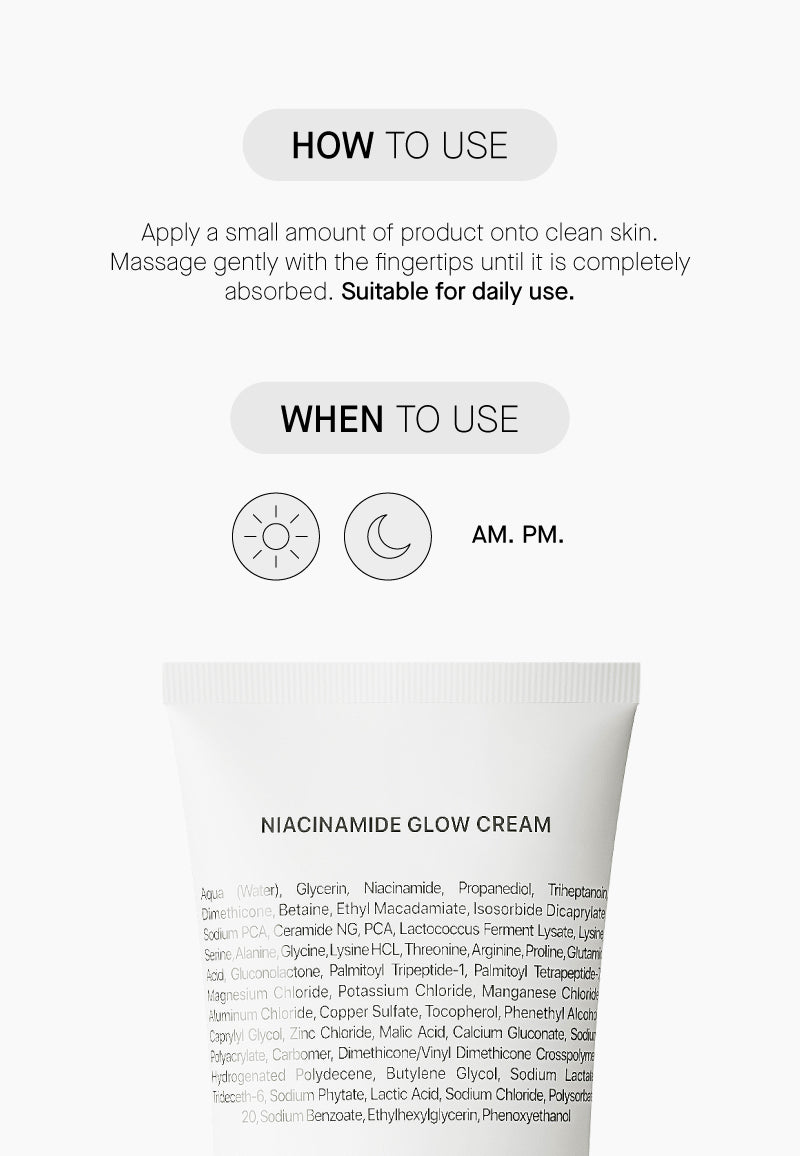 TRANSPARENT LAB | Niacinamide Glow Cream - 50ml
