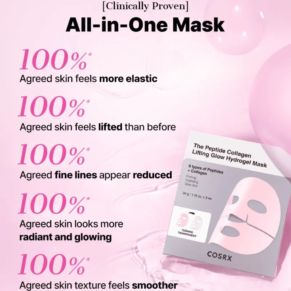 COSRX | The Peptide Collagen Lifting Glow Hydrogel Mask