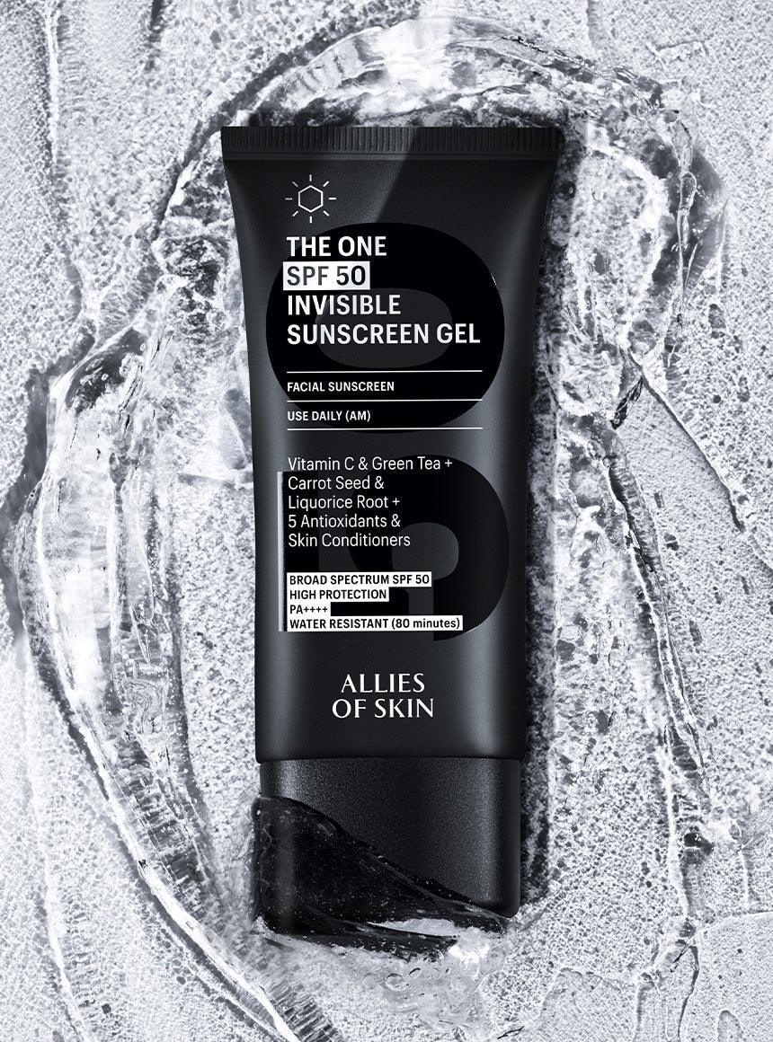 The One SPF 50 Invisible Sunscreen Gel • Allies of Skin