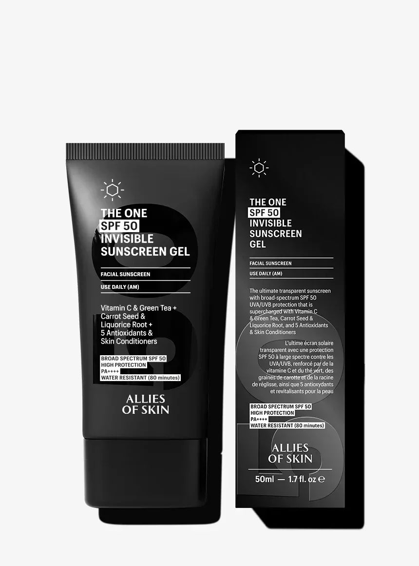 The One SPF 50 Invisible Sunscreen Gel • Allies of Skin