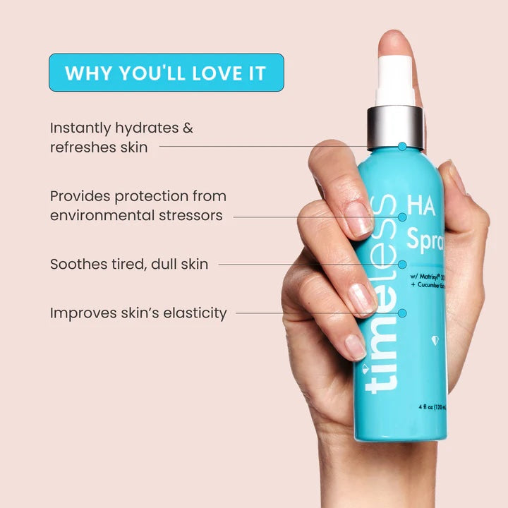 TIMELESS |  HA Spray Matrixyl 3000 + Cucumber Spray - 120ml
