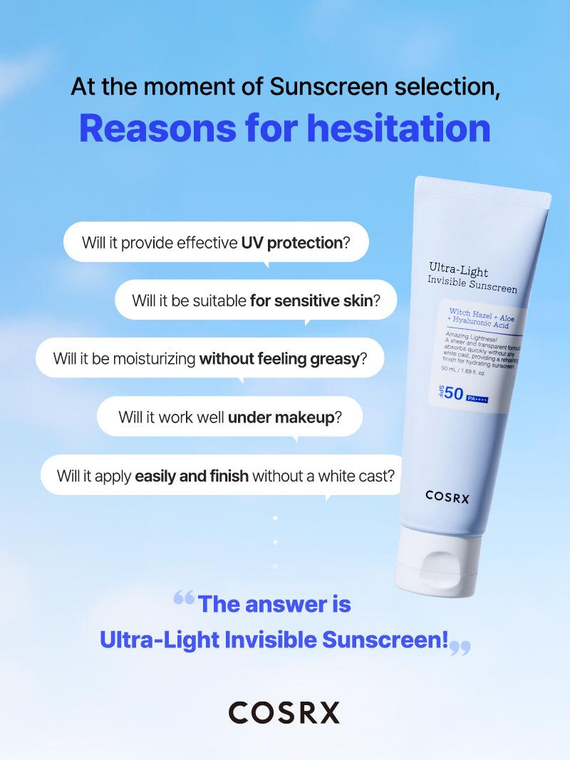 Ultra-Light Invisible Sunscreen SPF50 PA++++ 