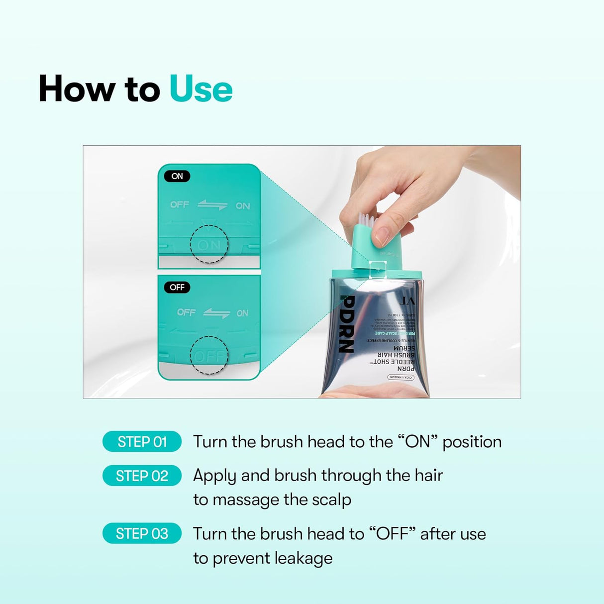 VT COSMETICS | PDRN Reedle Shot Brush Hair Serum - 100ml