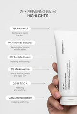 TRANSPARENT LAB | Zi‑K® Cica Repairing Balm - 100ml