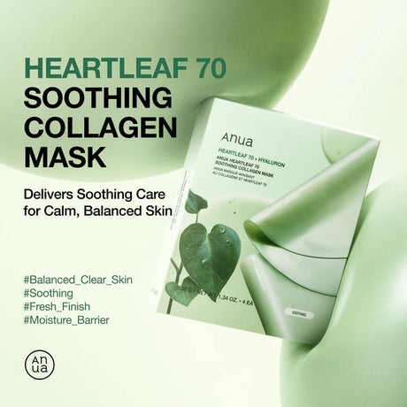 ANUA | Heartleaf 70 Soothing Collagen Mask