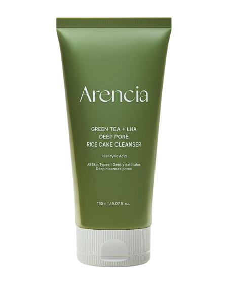 ARENCIA | Green Tea + LHA Deep Pore Rice Cake Cleanser - 150ml