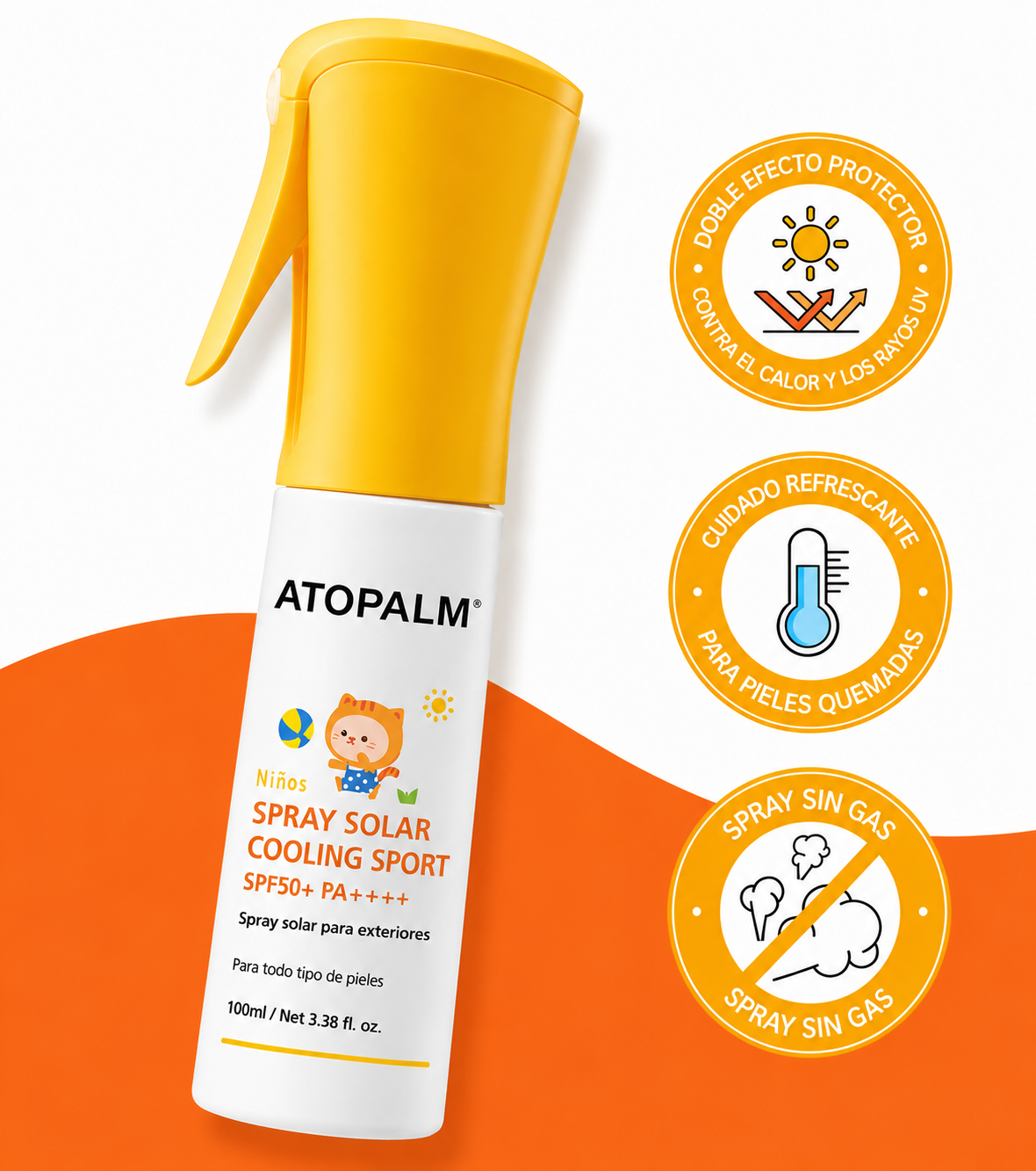 ATOPALM | Kids Cooling Sport Sun Spray SPF 50+ - 100ml