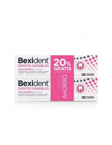ISDIN | Bexident® Dientes Sensibles Pasta Dentífrica Duplo - 2x75ml