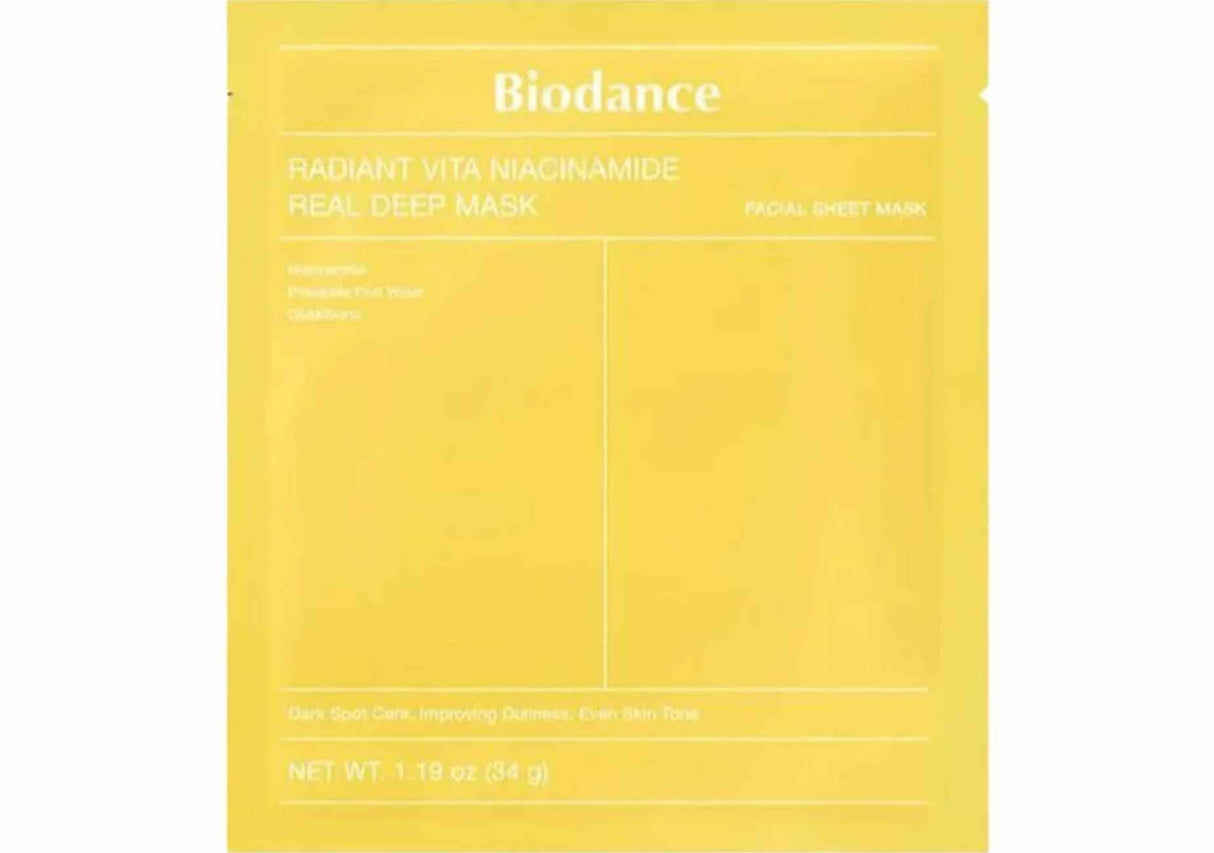 BIODANCE | Radiant Vita Niacinamide Real Deep Mask - 1 ud