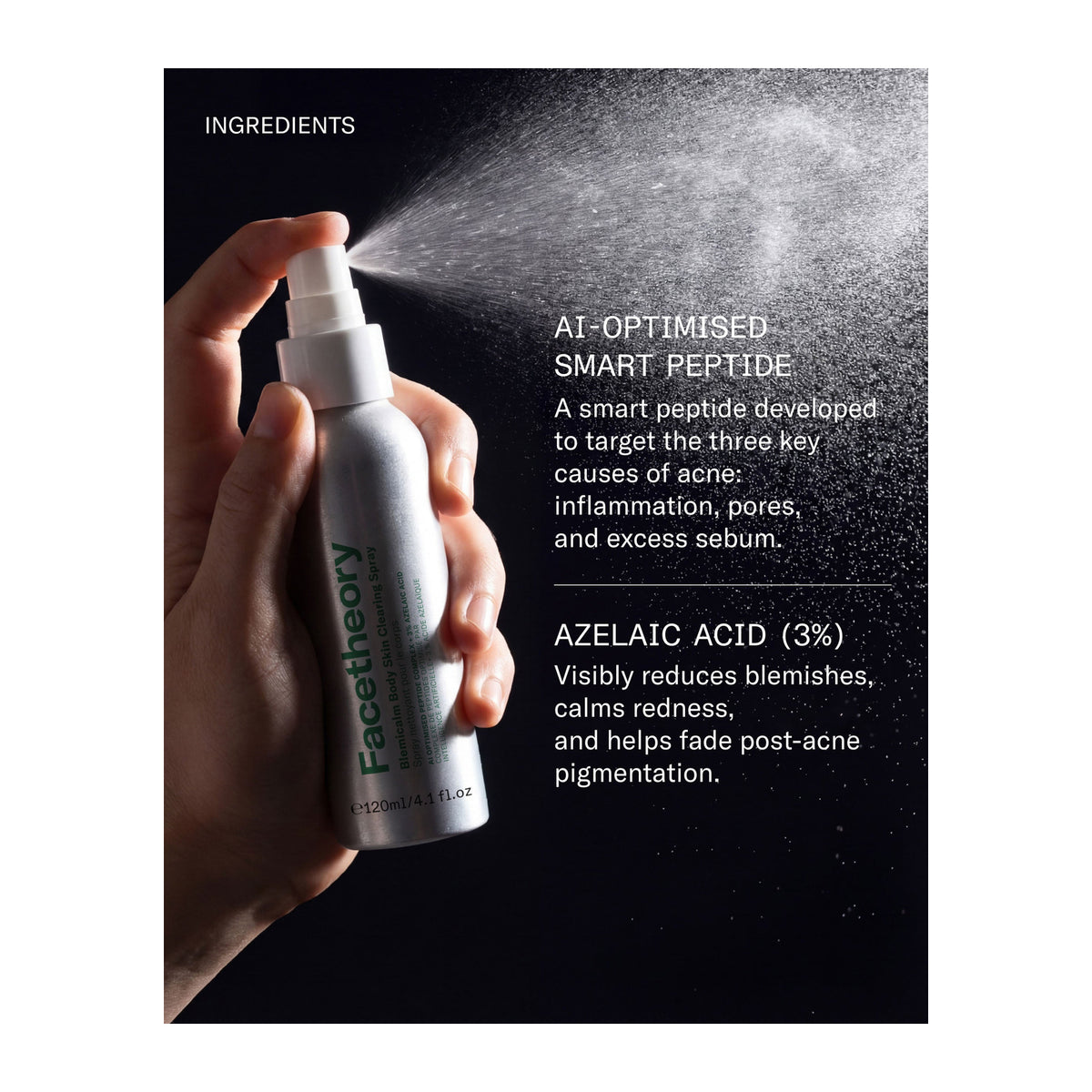 FACETHEORY | Blemicalm Spray Corporal Limpiador de Piel - 120ml