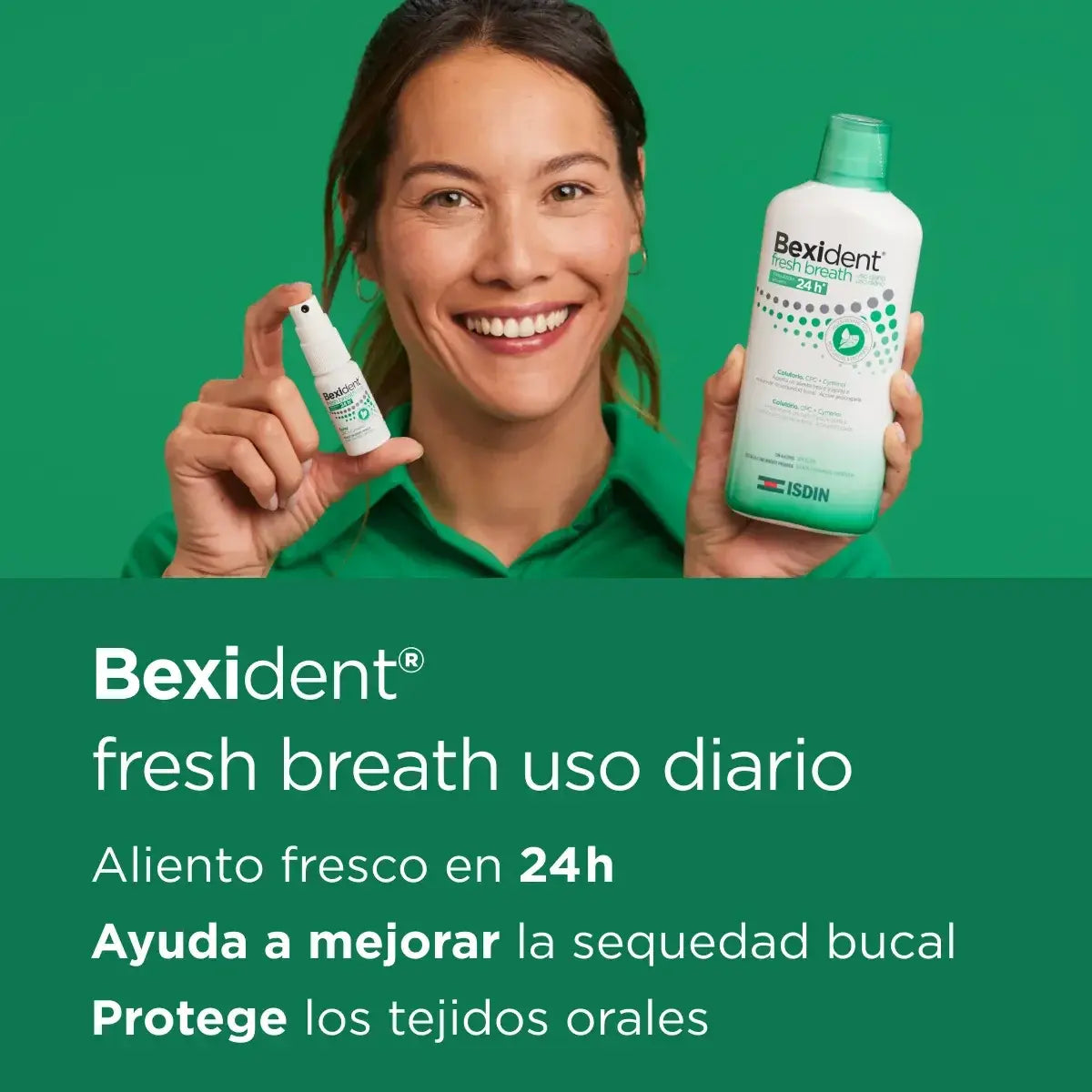 ISDIN | Bexident® Fresh Breath Colutorio + Spray Fresh Breath - 500ml + 15ml