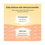 CELIMAX Pore + Dark Spot Brightening Care Sunscreen 50SPF/PA++++ - 50ml: ingredientes clave y tecnología de la fórmula; protección solar y cuidado de la piel