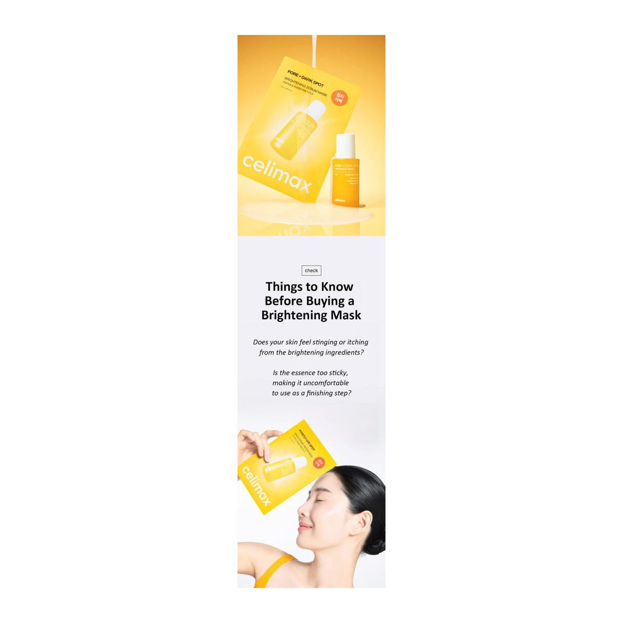 CELIMAX | Pore + Dark Spot Brightening Serum Mask - 27ml