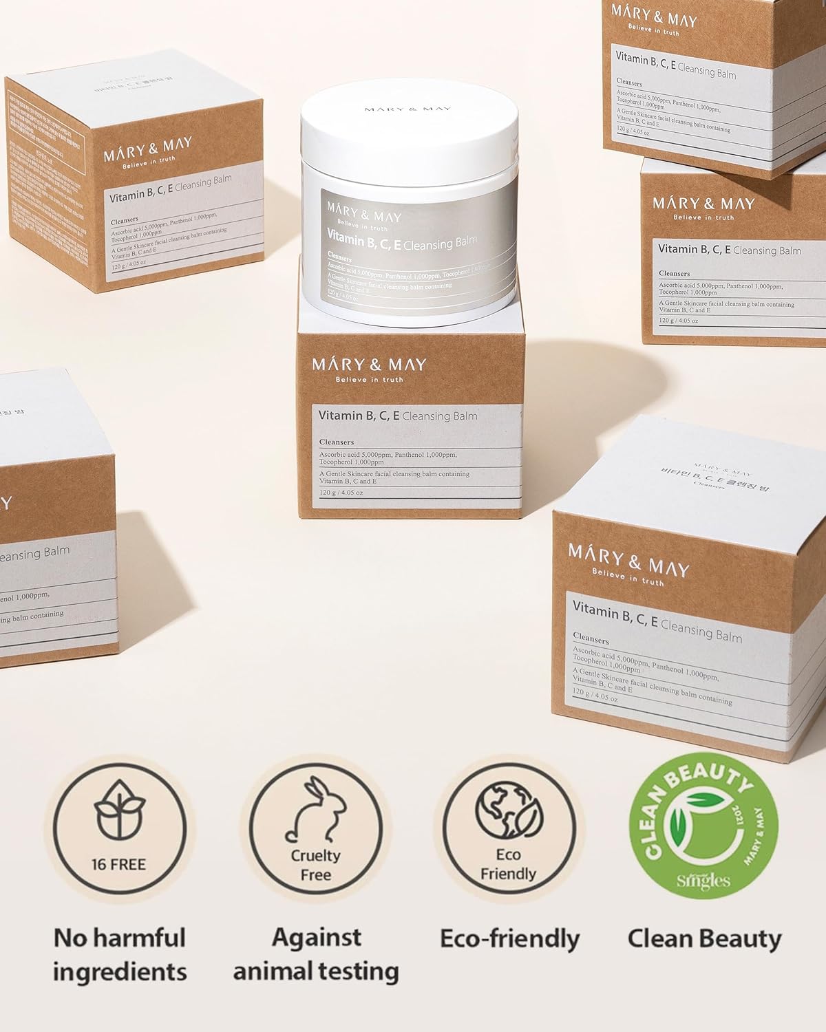 MARY & MAY | Vitamin B C E Cleansing Balm - 120 ml