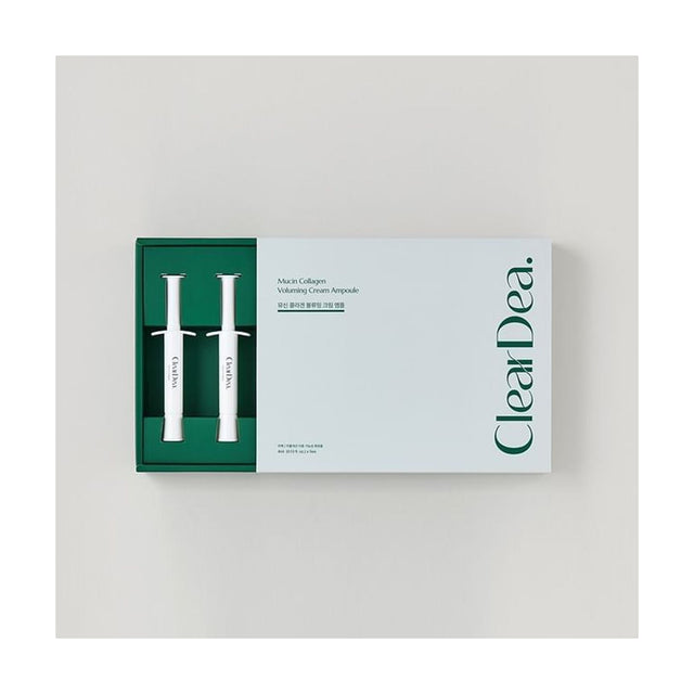 CLEARDEA Mucin Collagen Voluming Cream Ampoule - 4ml x 5uds: envase o producto exacto sobre fondo blanco; hidratación y barrera cutánea