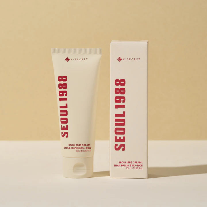 K-SECRET | Seoul 1988 Cream: Snail Mucin 93% + Rice - 100ml