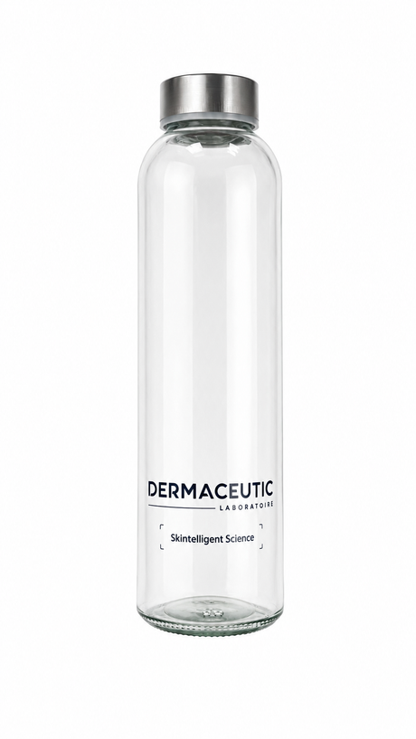 DERMACEUTIC | Glass Water Bottle - 500ml