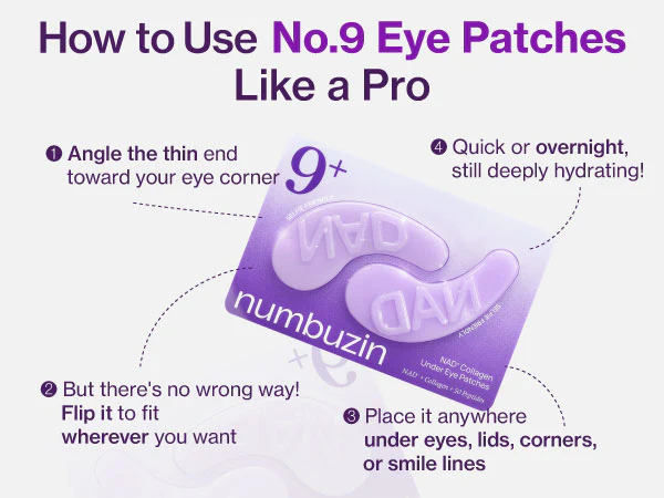 NUMBUZIN | No.9 NAD+ Collagen Under Eye Patches (5 pairs)
