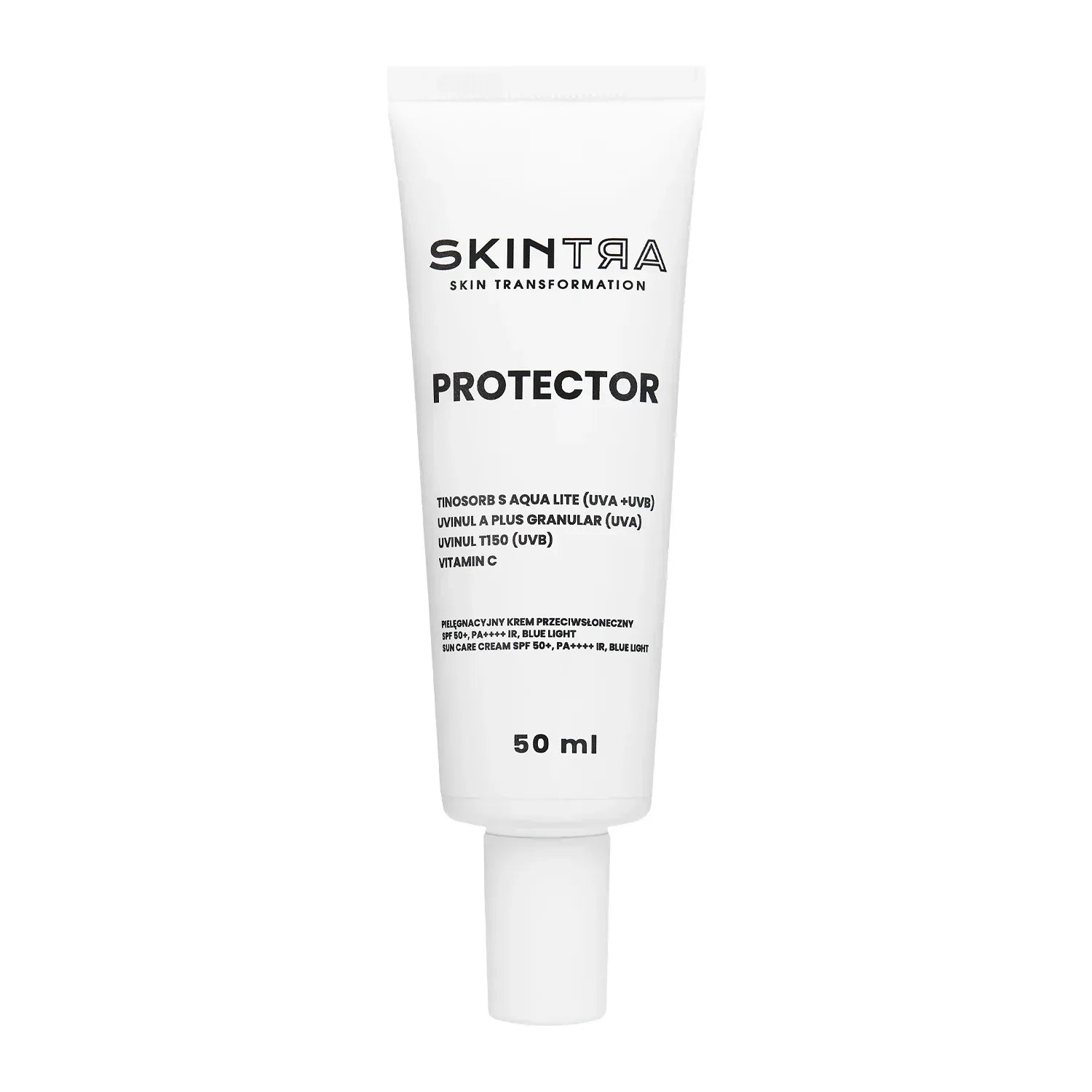 SkinTra - Protector solar diario invisible - Protector Sunscreen SPF50+ PA++++ - 50ml