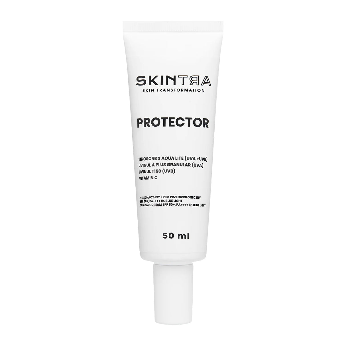 SkinTra - Protector - Skincare Sunscreen SPF 50+/PA++++, IR, BLUE LIGHT - 50ml