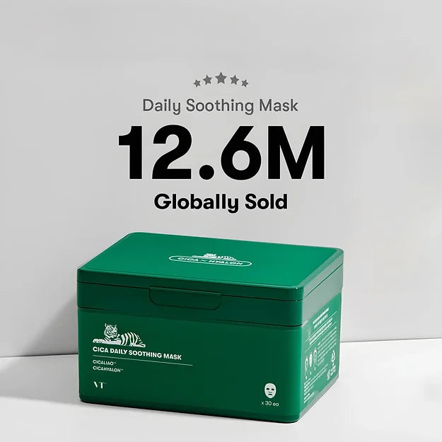 VT CICA DAILY SOOTHING MASK (30 UNDS)