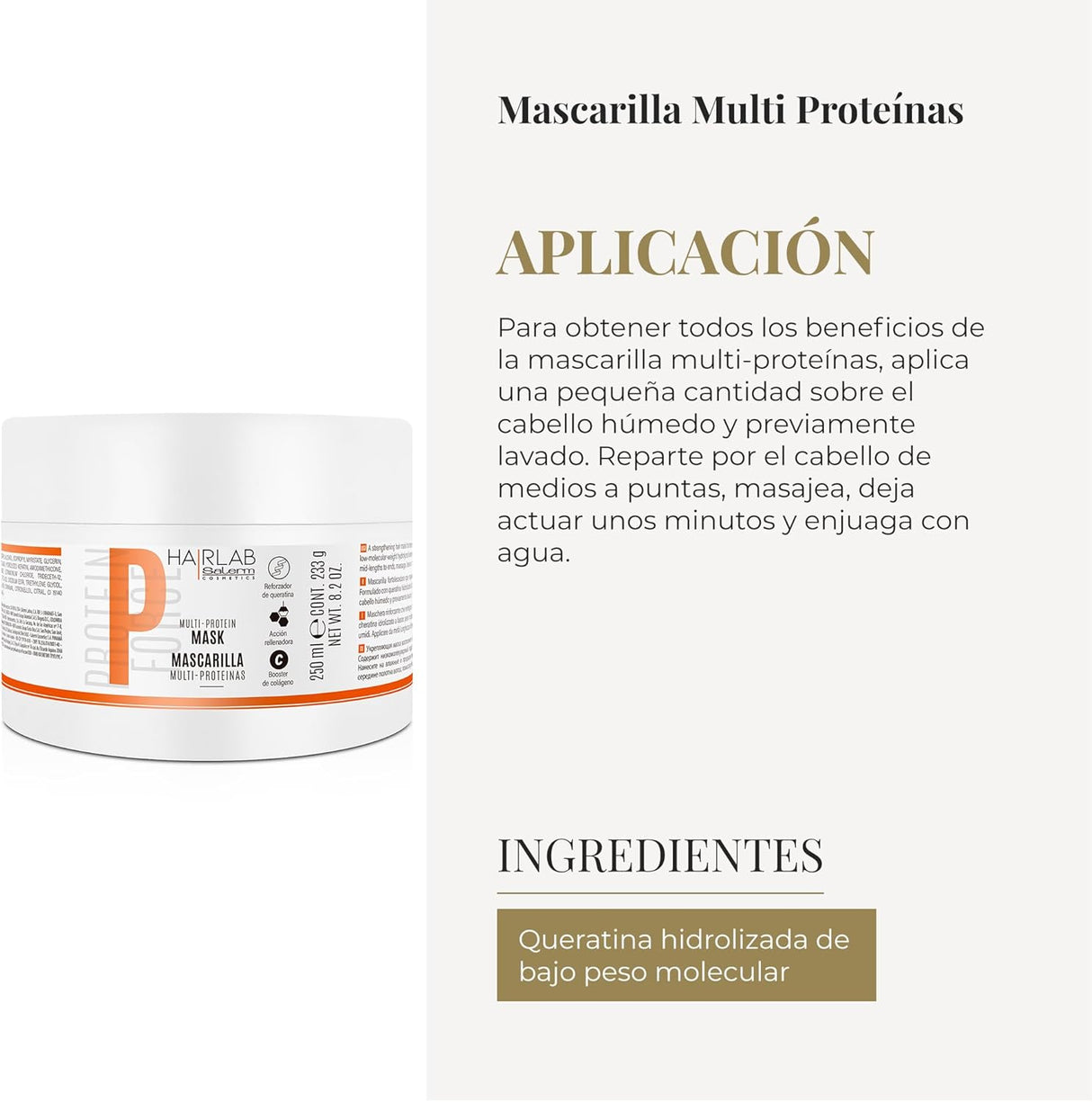 SALERM | Protein Force Mascarilla Multi Proteínas - 250ml