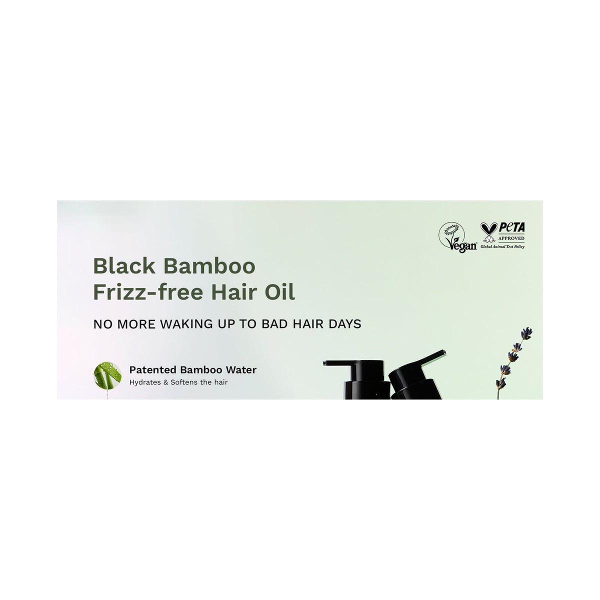 Black Bamboo Frizz-free Hair Oil 80ml — imagen 2