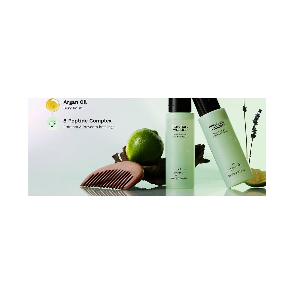Black Bamboo Frizz-free Hair Oil 80ml — imagen 3