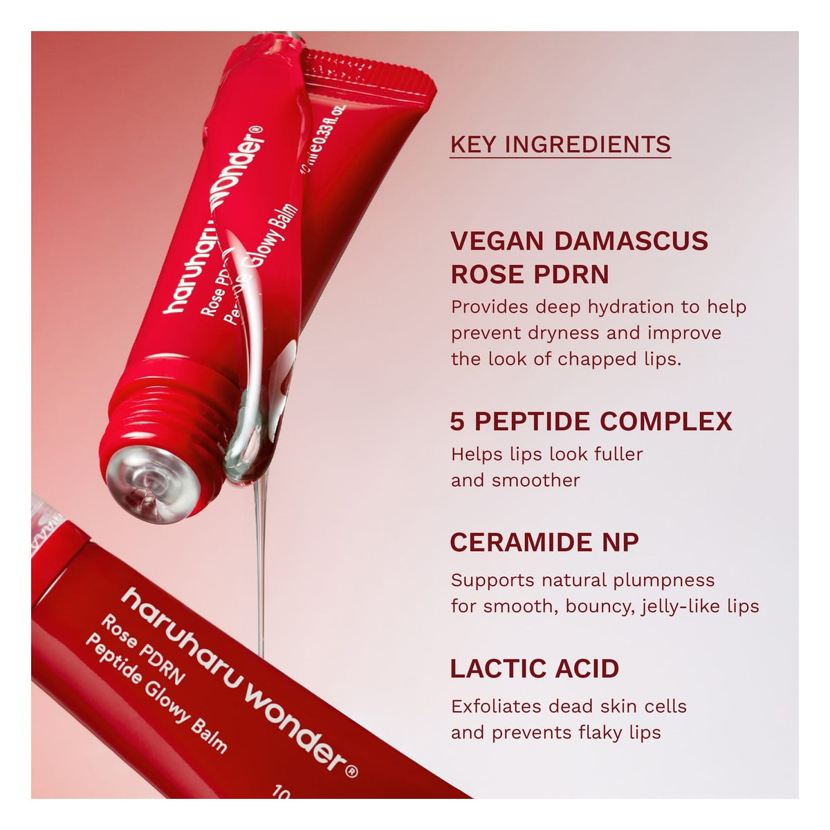 Rose PDRN Peptide Glowy balm - 10ml — imagen 2