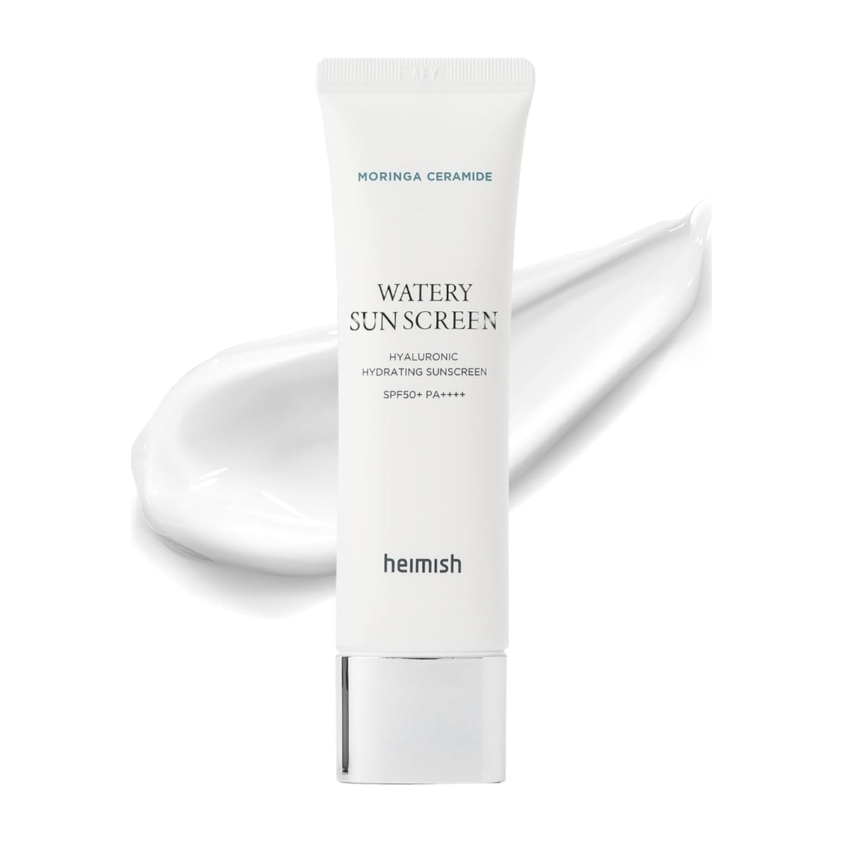 HEIMISH | Moringa Ceramide Hyaluronic Acid Hydrating Watery Sunscreen SPF50+ PA++++ - 50ml - Presentación individual