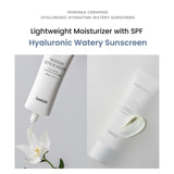 HEIMISH | Moringa Ceramide Hyaluronic Acid Hydrating Watery Sunscreen SPF50+ PA++++ - 50ml - Imagen editorial