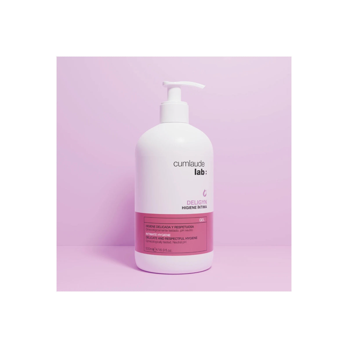 CUMLAUDE LAB | Higiene Íntima Deligyn · 500 ml · fotografía oficial 2