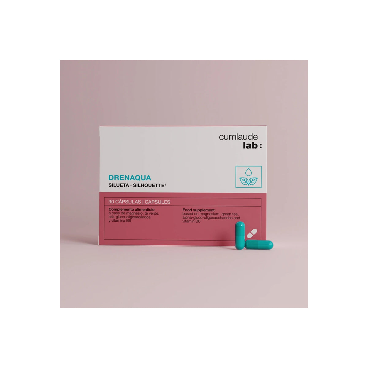 CUMLAUDE LAB | Drenaqua Cápsulas - 30ud · fotografía oficial 2