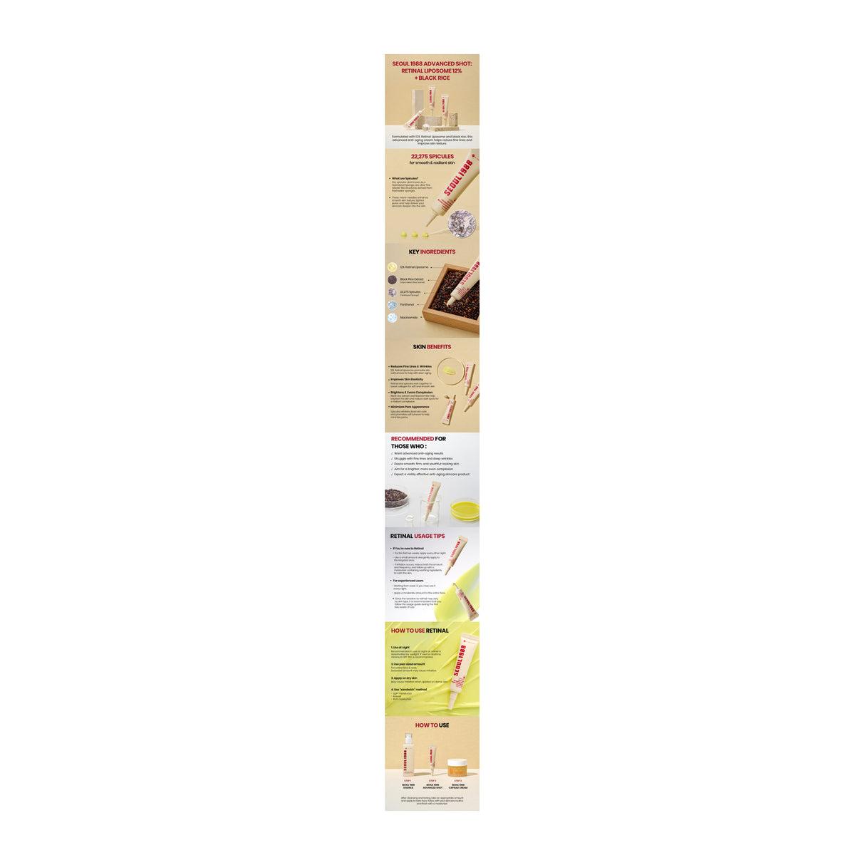 K-SECRET | SEOUL 1988 Advanced Shot : Retinal Liposome 12% + Black Rice