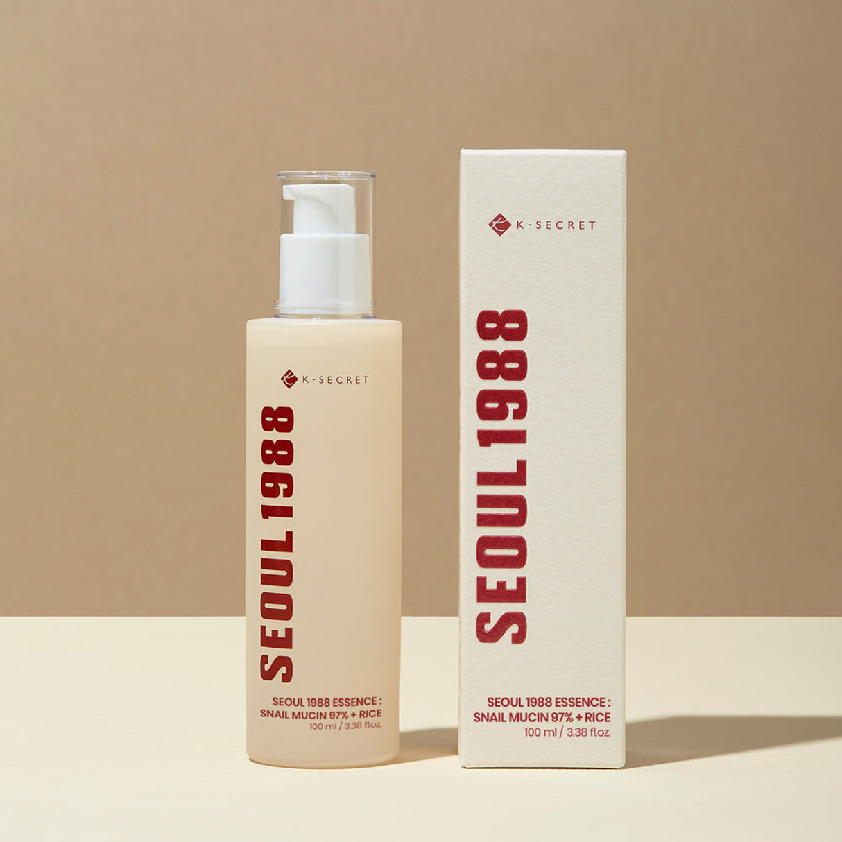 K-SECRET | Seoul 1988 Essence: Snail Mucin 97% + Rice - 100ml