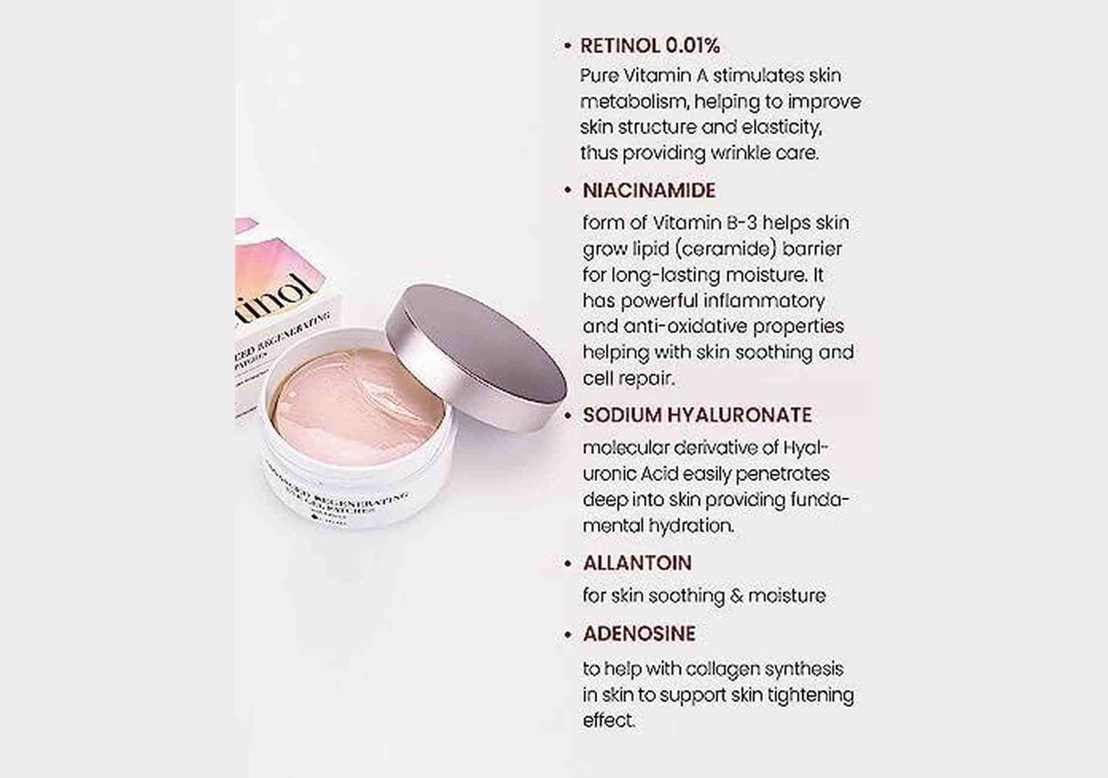 K-SECRET | Retinol Advanced Regenerating Eye Gel Patches 60 pcs - 102gr